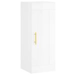 Casa si Gradina - Mobilier - Comode si corpuri - Comode - Dulap inalt, alb extralucios, 34,5x34x180 cm , lemn prelucrat - Infinity.ro