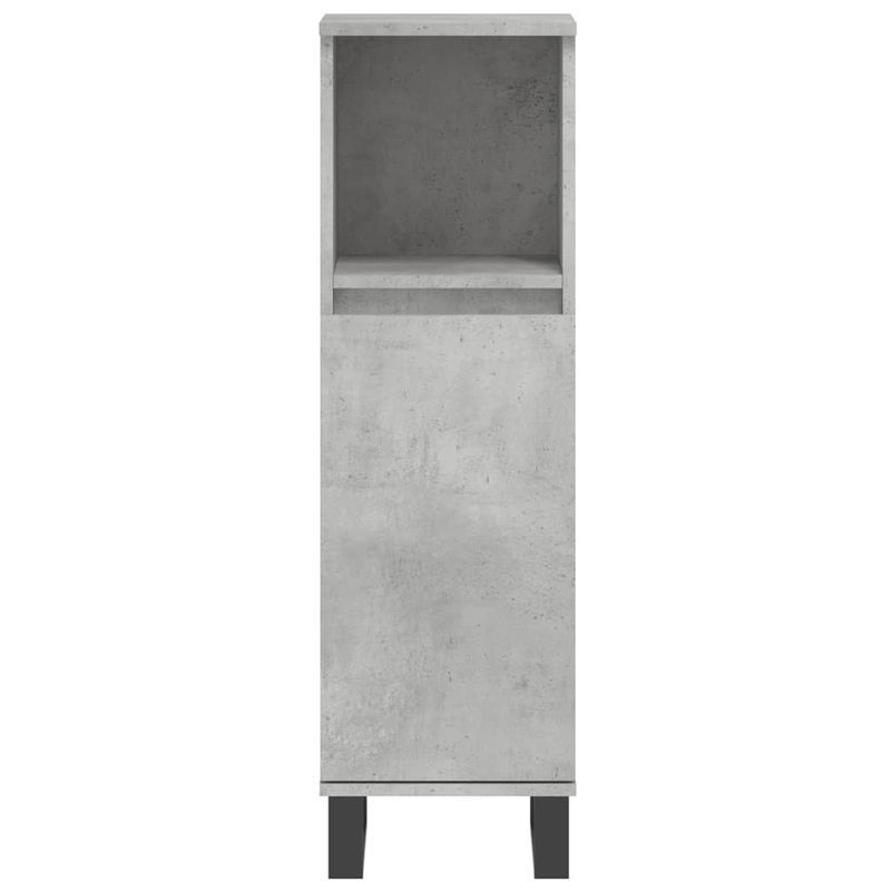 Casa si Gradina - Mobilier - Seturi de mobilier - Seturi baie - Set mobilier de baie, 3 piese, gri beton, lemn compozit - Infinity.ro