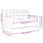 Casa si Gradina - Mobilier - Canapele si coltare - Canapele - Canapea cu 2 locuri, cappuccino, 120 cm, piele ecologica - Infinity.ro