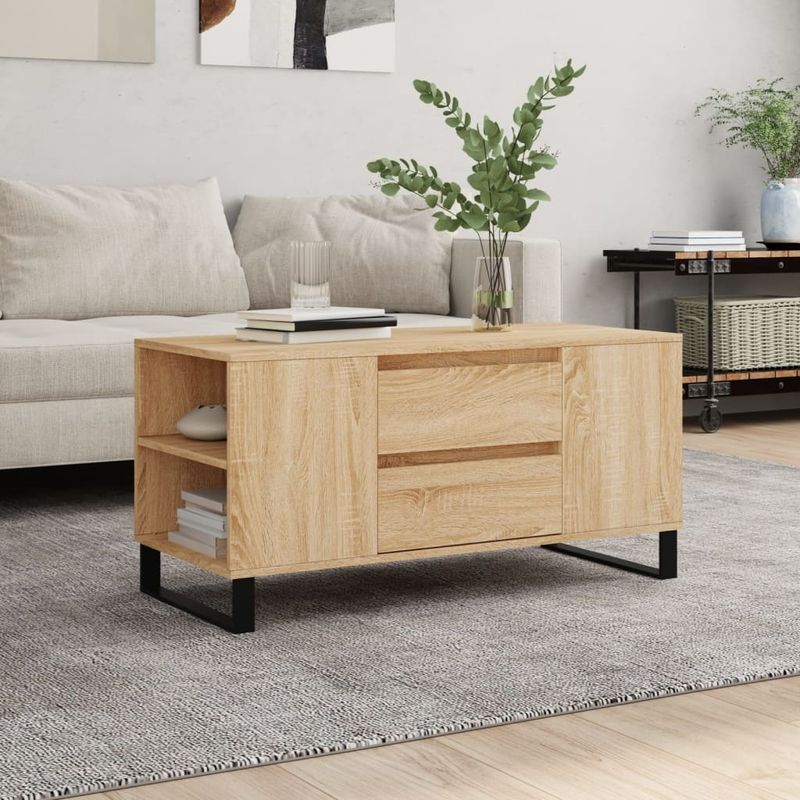 Casa si Gradina - Mobilier - Mese si birouri - Masute de cafea - Masuta de cafea, stejar sonoma, 102x44,5x50 cm, lemn prelucrat - Infinity.ro