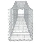 Casa si Gradina - Gradina si terasa - Garduri, panouri si accesorii - Cosuri gabion arcuite 25 buc, 400x30x40/60 cm, fier galvanizat - Infinity.ro