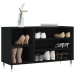 Casa si Gradina - Mobilier - Organizare si depozitare - Organizator incaltaminte - Pantofar, negru, 102x36x60 cm, lemn compozit - Infinity.ro
