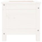 Casa si Gradina - Gradinarit si plante - Plante si ghivece - Ghivece si suporturi - Jardiniera de gradina, alb, 40x40x39 cm, lemn masiv de pin - Infinity.ro