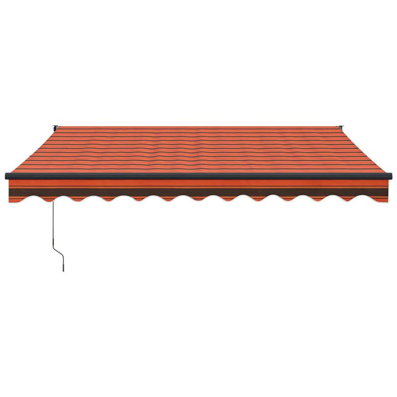 Casa si Gradina - Gradina si terasa - Umbrele si pavilioane - Umbrele - Copertina retractabila automata, 3x2,5 m, portocaliu și maro (cadru antracit) - Infinity.ro