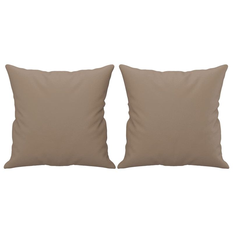 Casa si Gradina - Mobilier - Canapele si coltare - Canapele - Canapea cu 2 locuri cu pernute, cappuccino, 140 cm, piele eco. - Infinity.ro