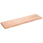 Casa si Gradina - Mobilier - Mobilier baie - Blaturi baie - Blat de baie, maro deschis, 180x50x(2-6) cm, lemn masiv tratat - Infinity.ro