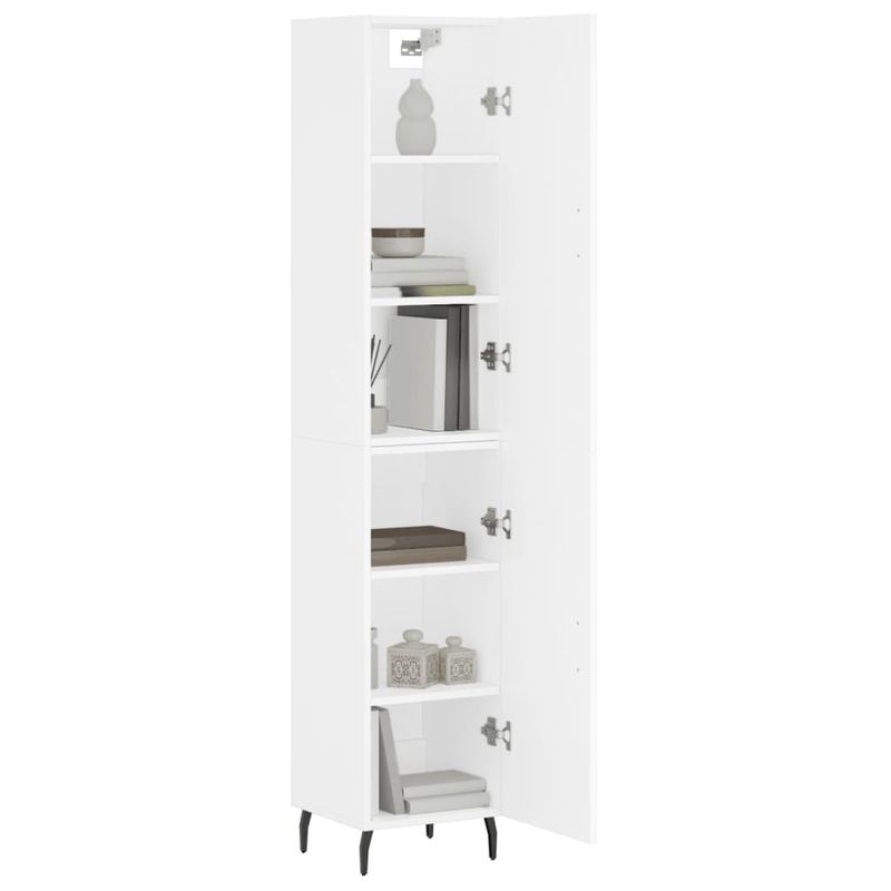 Casa si Gradina - Mobilier - Comode si corpuri - Comode - Dulap inalt, alb, 34,5x34x180 cm, lemn prelucrat - Infinity.ro