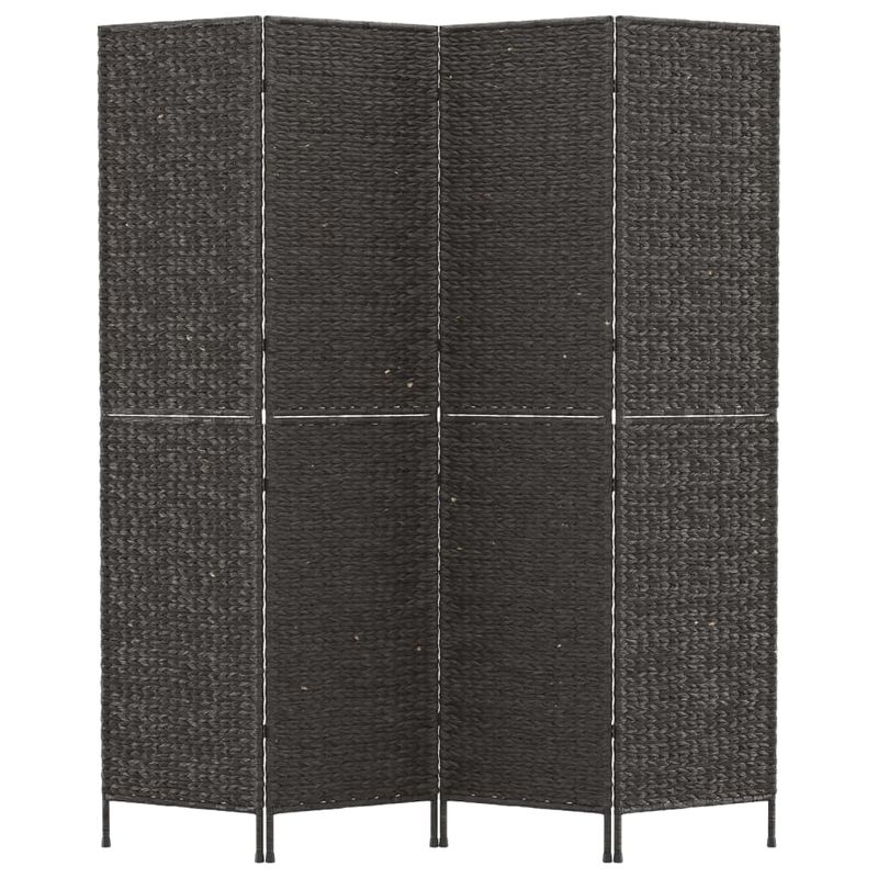 Casa si Gradina - Decoratiuni - Pereti despartitori si paravane - Paravan de camera cu 4 panouri negru 163x180 cm, zambila de apa - Infinity.ro