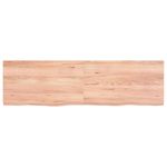 Casa si Gradina - Mobilier - Mobilier baie - Blaturi baie - Blat de baie, maro deschis, 140x40x(2-4) cm, lemn masiv tratat - Infinity.ro