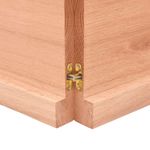 Casa si Gradina - Mobilier - Mobilier baie - Blaturi baie - Blat de baie, maro deschis, 140x40x(2-4) cm, lemn masiv tratat - Infinity.ro