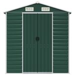 Casa si Gradina - Gradina si terasa - Casute de gradina - Sopron de gradina, verde, 191x895x198 cm, otel zincat - Infinity.ro