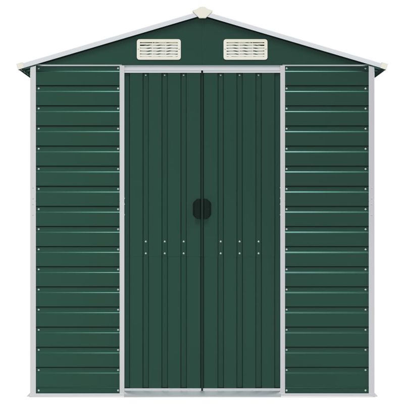 Casa si Gradina - Gradina si terasa - Casute de gradina - Sopron de gradina, verde, 191x895x198 cm, otel zincat - Infinity.ro
