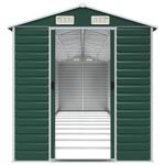 Casa si Gradina - Gradina si terasa - Casute de gradina - Sopron de gradina, verde, 191x895x198 cm, otel zincat - Infinity.ro