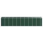 Casa si Gradina - Gradina si terasa - Casute de gradina - Sopron de gradina, verde, 191x895x198 cm, otel zincat - Infinity.ro