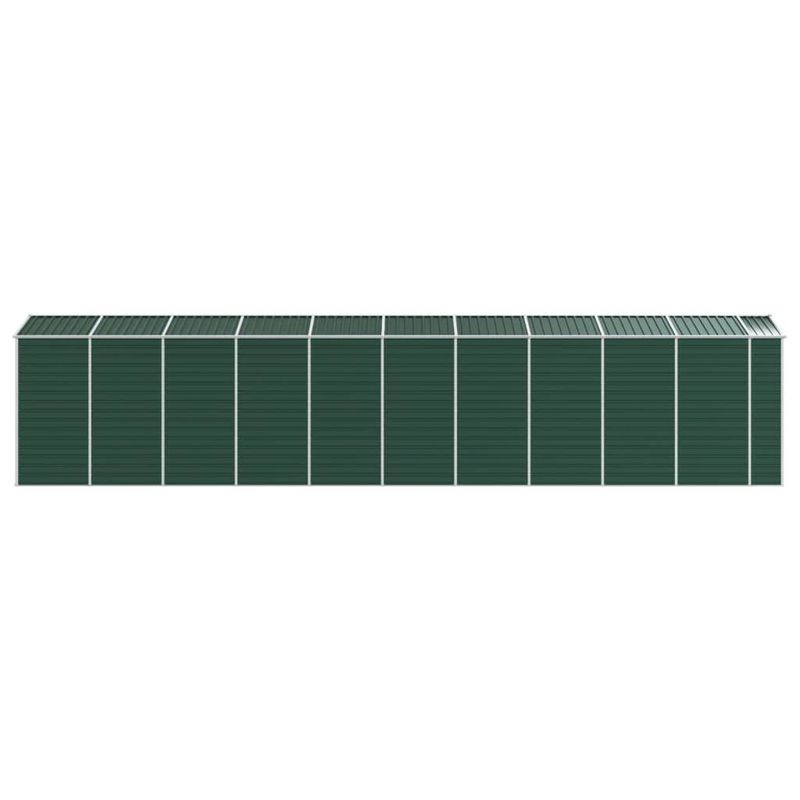 Casa si Gradina - Gradina si terasa - Casute de gradina - Sopron de gradina, verde, 191x895x198 cm, otel zincat - Infinity.ro