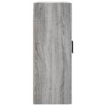 Casa si Gradina - Mobilier - Comode si corpuri - Comode - Dulapuri montate pe perete, 2 buc, gri sonoma, 69,5x34x90 cm, model negru rotund - Infinity.ro