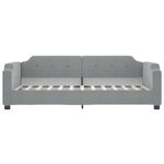 Casa si Gradina - Mobilier - Paturi si accesorii - Paturi - Pat de zi cu extensie, gri deschis, 80x200 cm, textil - Infinity.ro