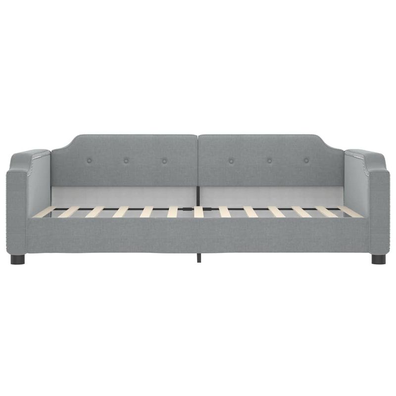 Casa si Gradina - Mobilier - Paturi si accesorii - Paturi - Pat de zi cu extensie, gri deschis, 80x200 cm, textil - Infinity.ro