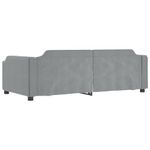Casa si Gradina - Mobilier - Paturi si accesorii - Paturi - Pat de zi cu extensie, gri deschis, 80x200 cm, textil - Infinity.ro