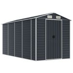 Casa si Gradina - Gradina si terasa - Casute de gradina - Sopron de gradina, antracit, 191x385x198 cm, otel galvanizat - Infinity.ro
