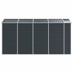 Casa si Gradina - Gradina si terasa - Casute de gradina - Sopron de gradina, antracit, 191x385x198 cm, otel galvanizat - Infinity.ro