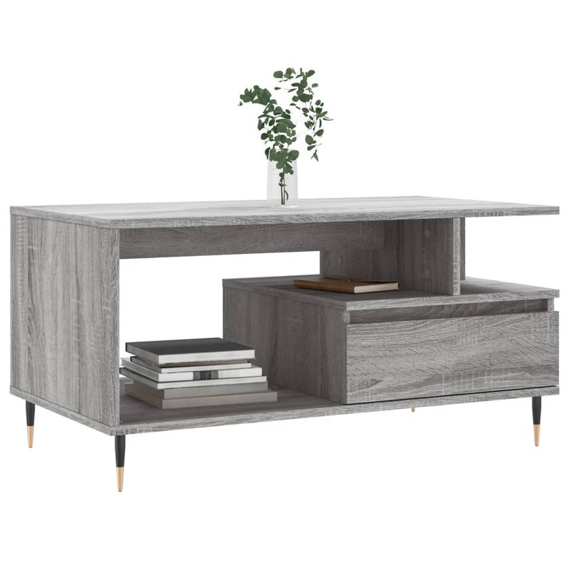 Casa si Gradina - Mobilier - Mese si birouri - Masute de cafea - Masuta de cafea, gri sonoma, 90x49x45 cm, lemn compozit - Infinity.ro