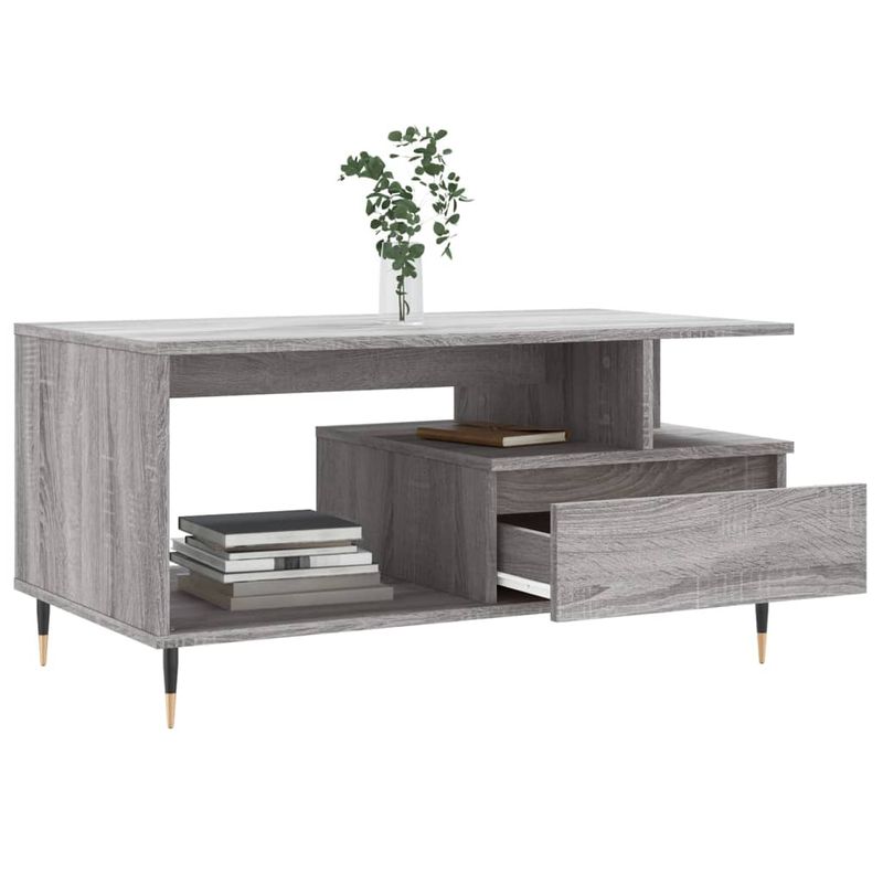 Casa si Gradina - Mobilier - Mese si birouri - Masute de cafea - Masuta de cafea, gri sonoma, 90x49x45 cm, lemn compozit - Infinity.ro