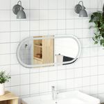 Casa si Gradina - Decoratiuni - Oglinzi - Oglinda de baie cu LED, 90x40 cm, ovala - Infinity.ro