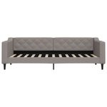 Casa si Gradina - Mobilier - Paturi si accesorii - Paturi - Pat de zi, gri taupe, 80x200 cm, material textil - Infinity.ro