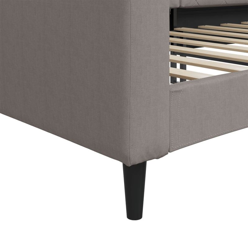 Casa si Gradina - Mobilier - Paturi si accesorii - Paturi - Pat de zi, gri taupe, 80x200 cm, material textil - Infinity.ro