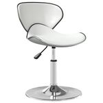 Casa si Gradina - Mobilier - Scaune si fotolii - Scaune - Scaun de bar, alb, piele ecologica - Infinity.ro