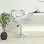 Casa si Gradina - Mobilier - Scaune si fotolii - Scaune - Scaun de bar, alb, piele ecologica - Infinity.ro