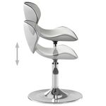 Casa si Gradina - Mobilier - Scaune si fotolii - Scaune - Scaun de bar, alb, piele ecologica - Infinity.ro