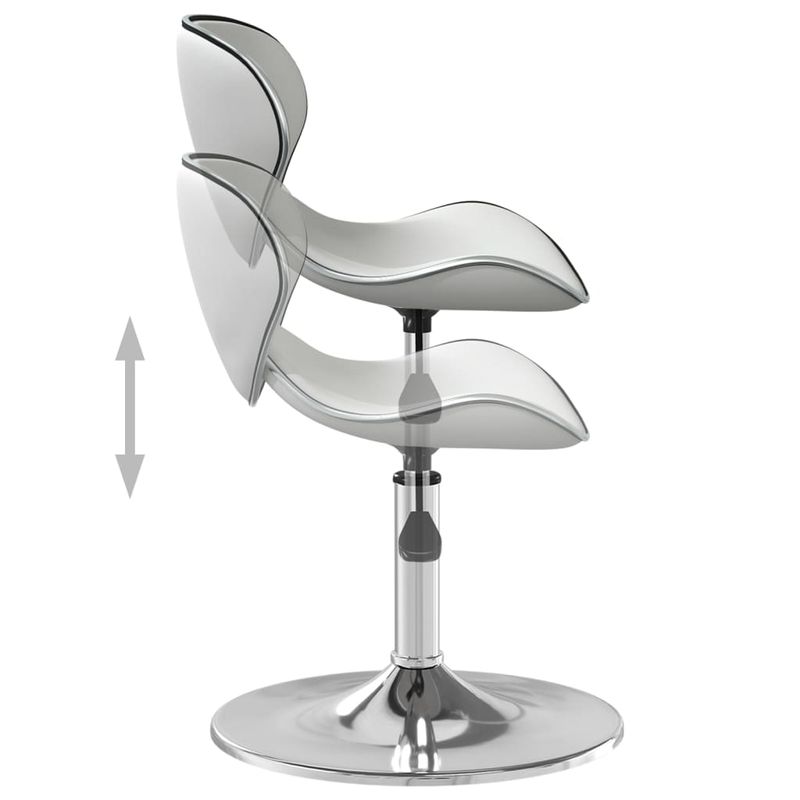 Casa si Gradina - Mobilier - Scaune si fotolii - Scaune - Scaun de bar, alb, piele ecologica - Infinity.ro