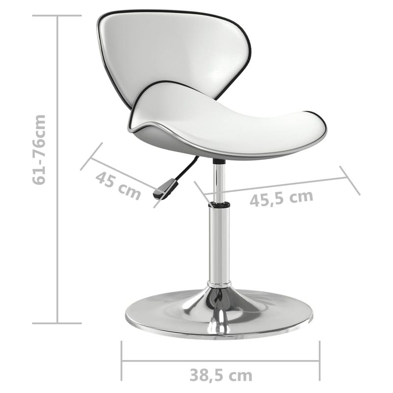 Casa si Gradina - Mobilier - Scaune si fotolii - Scaune - Scaun de bar, alb, piele ecologica - Infinity.ro