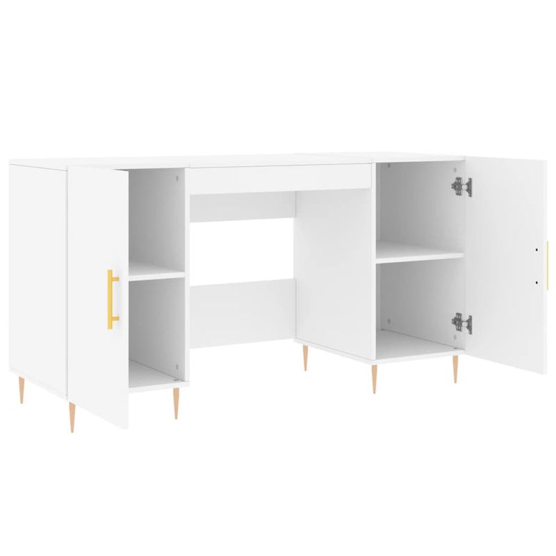 Casa si Gradina - Mobilier - Mese si birouri - Birouri - Birou, alb, 140x50x75 cm, lemn compozit - Infinity.ro