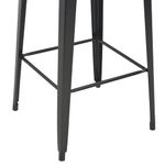 Casa si Gradina - Mobilier - Seturi de mobilier - Seturi bucatarie - Set mobilier de bar, 3 piese, negru, otel - Infinity.ro