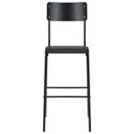 Casa si Gradina - Mobilier - Seturi de mobilier - Seturi bucatarie - Set mobilier de bar, 3 piese, negru, otel - Infinity.ro