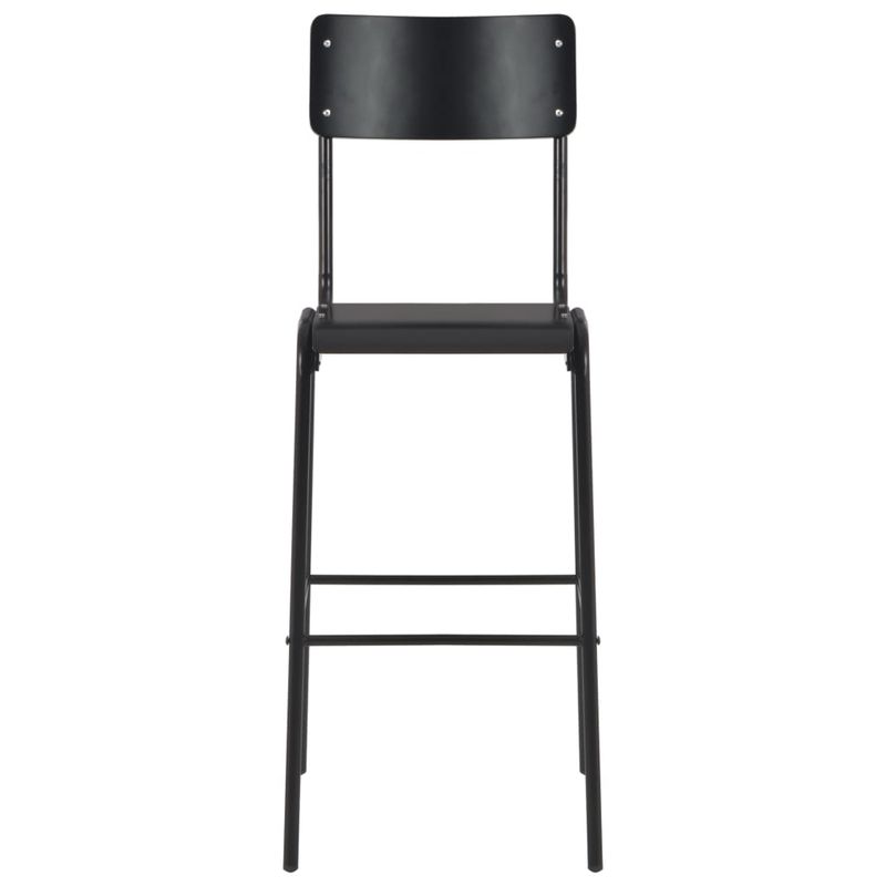 Casa si Gradina - Mobilier - Seturi de mobilier - Seturi bucatarie - Set mobilier de bar, 3 piese, negru, otel - Infinity.ro