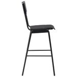 Casa si Gradina - Mobilier - Seturi de mobilier - Seturi bucatarie - Set mobilier de bar, 3 piese, negru, otel - Infinity.ro