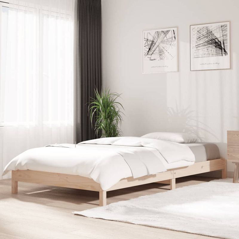 Casa si Gradina - Mobilier - Paturi si accesorii - Paturi - Pat stivuibil, 100x200 cm, lemn masiv de pin - Infinity.ro