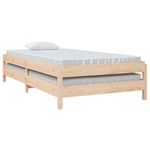 Casa si Gradina - Mobilier - Paturi si accesorii - Paturi - Pat stivuibil, 100x200 cm, lemn masiv de pin - Infinity.ro