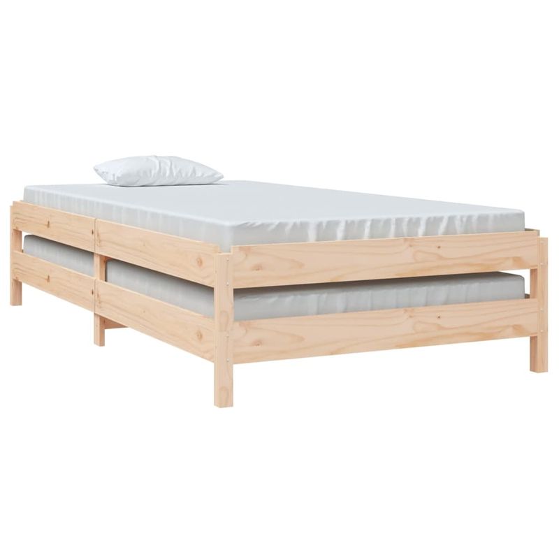 Casa si Gradina - Mobilier - Paturi si accesorii - Paturi - Pat stivuibil, 100x200 cm, lemn masiv de pin - Infinity.ro