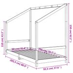 Casa si Gradina - Mobilier - Mobilier copii - Patuturi copii - Cadru de pat pentru copii, alb, 90x200 cm, lemn masiv de pin - Infinity.ro