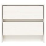 Casa si Gradina - Mobilier - Comode si corpuri - Noptiere - Noptiere, 2 buc., alb, 40x31x35,5 cm, lemn masiv de pin - Infinity.ro