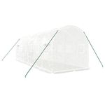 Casa si Gradina - Gradinarit si plante - Sere si solarii - Sera cu cadru din otel, alb, 12 m², 6x2x2 m - Infinity.ro