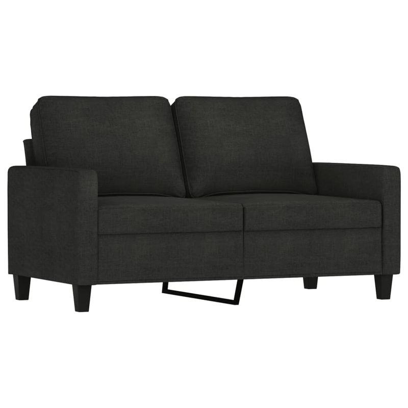 Casa si Gradina - Mobilier - Seturi de mobilier - Seturi living - Set de canapele cu perne, 3 piese, negru, textil - Infinity.ro