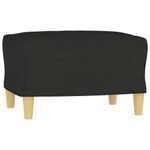 Casa si Gradina - Mobilier - Seturi de mobilier - Seturi living - Set de canapele cu perne, 3 piese, negru, textil - Infinity.ro