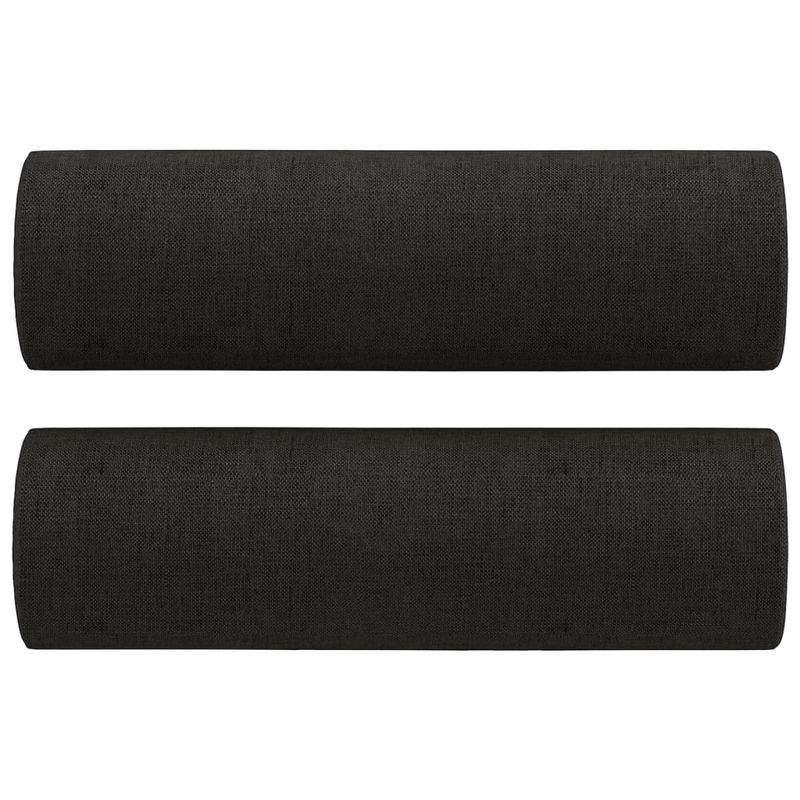 Casa si Gradina - Mobilier - Seturi de mobilier - Seturi living - Set de canapele cu perne, 3 piese, negru, textil - Infinity.ro