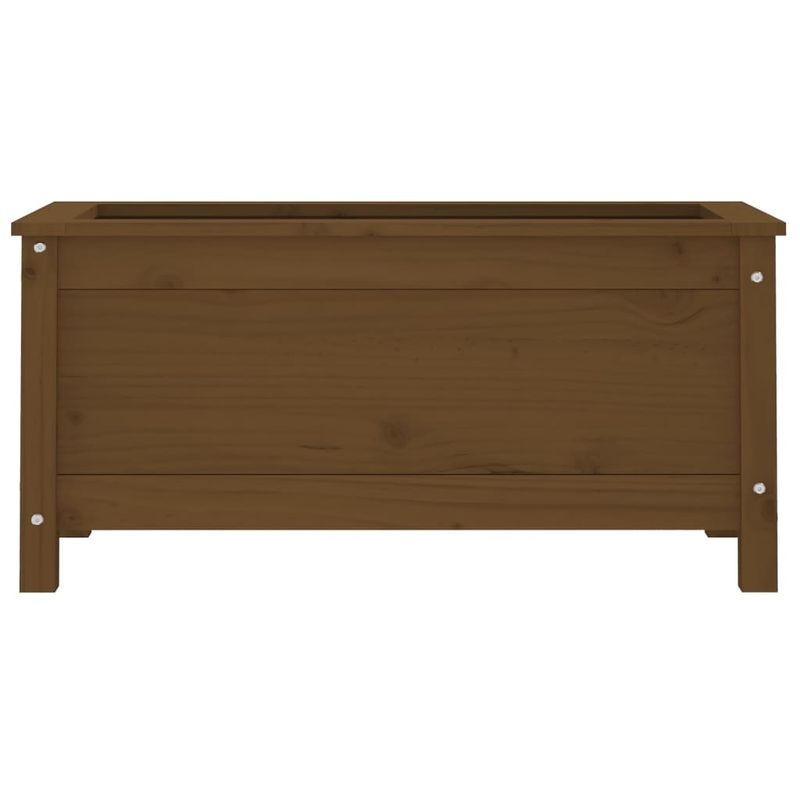 Casa si Gradina - Gradinarit si plante - Plante si ghivece - Ghivece si suporturi - Jardiniera de gradina, maro miere, 82,5x40x39 cm lemn masiv pin - Infinity.ro